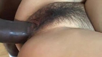 Chubby asian girl fucked by black cock
