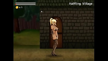 Cute girl having sex with man in a village in Elven girls service action hentai ryona new gameplay video